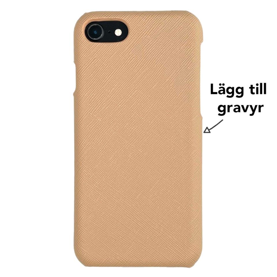 Sign of Sweden Mobildeksel i Saffianoskinn for iPhone 7/8/SE - Beige