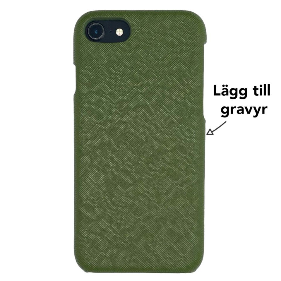 Sign of Sweden Mobildeksel i Saffianoskinn for iPhone 7/8/SE - Khaki