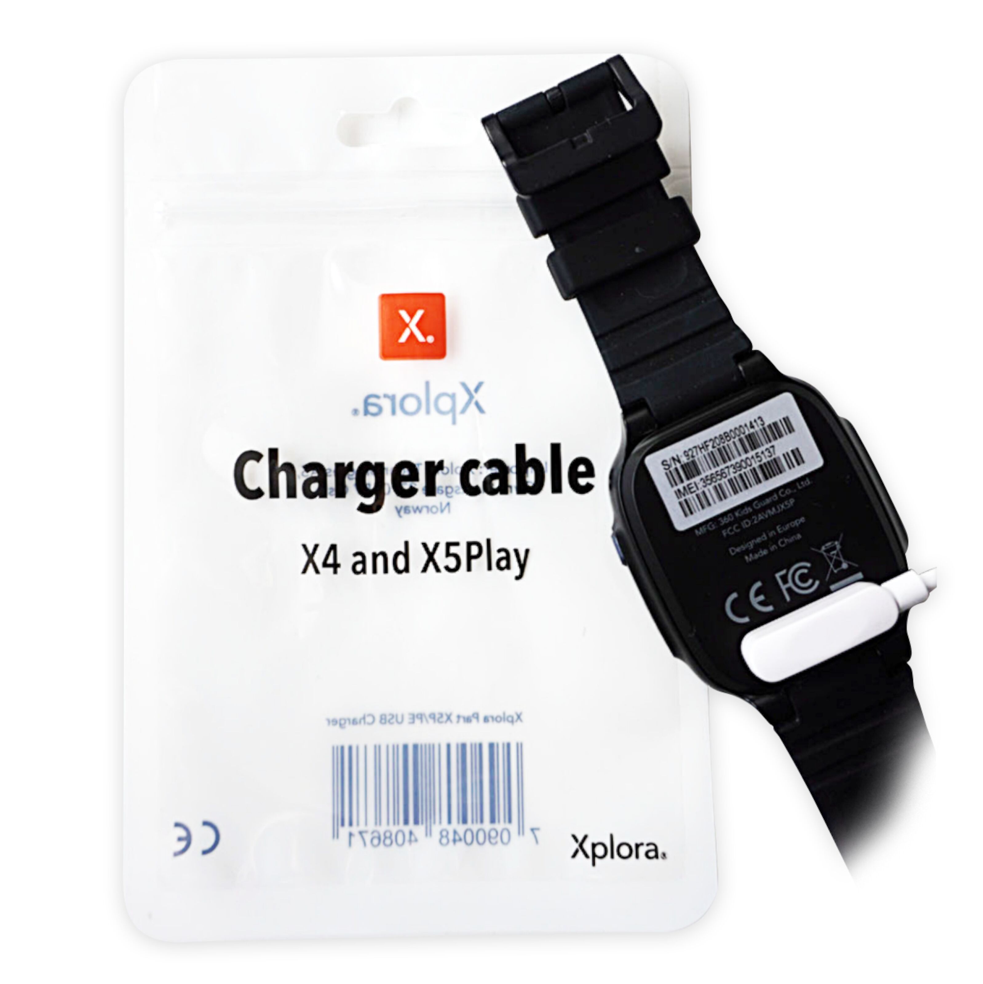 4,Weiß Kuaguozhe 1 Stück Ladekabel Nur Kompatibel mit Xplora X5 X4 Magnetisches USB-Ladekabel Ersatz Ladegerät Charging Kabel Ladestation für Xplora X5 Play