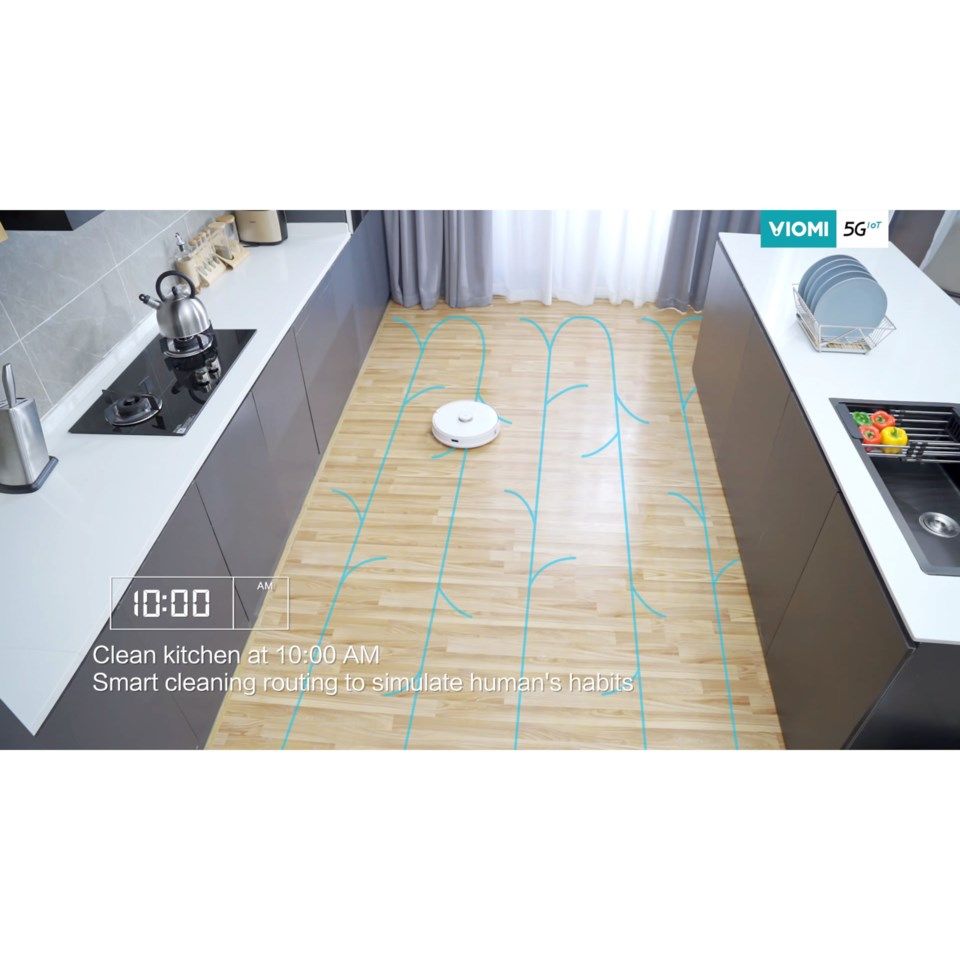 Viomi S9 Robotstøvsuger med selvtømming Hvit