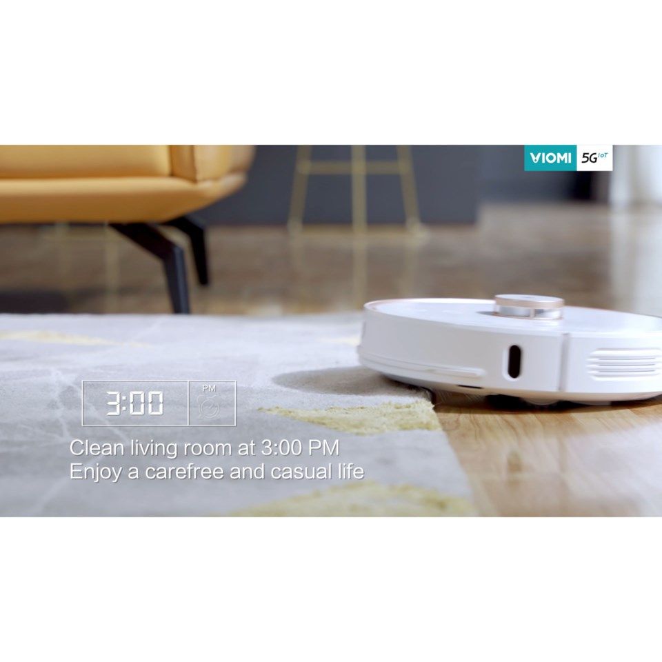 Viomi S9 Robotdammsugare med självtömning Vit