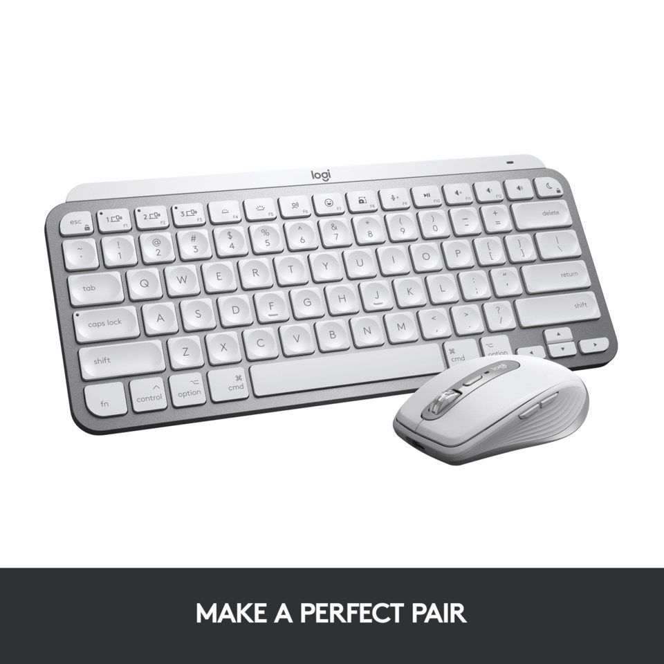 Logitech MX Keys Mini for Mac Trådløst tastatur - Lysegrå