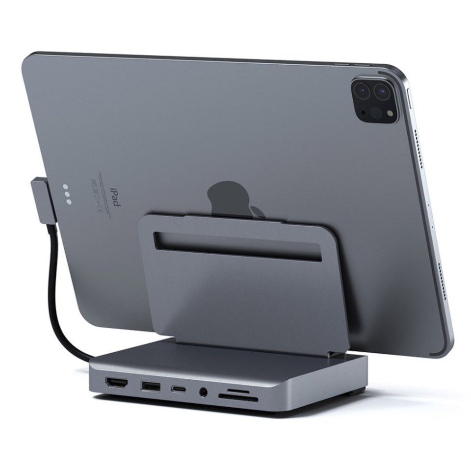 Satechi Aluminum Stand Hub för iPad Pro (2018 och senare)
