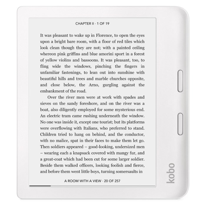 Kobo Libra 2 Vattentät läsplatta 7” med wifi Vit