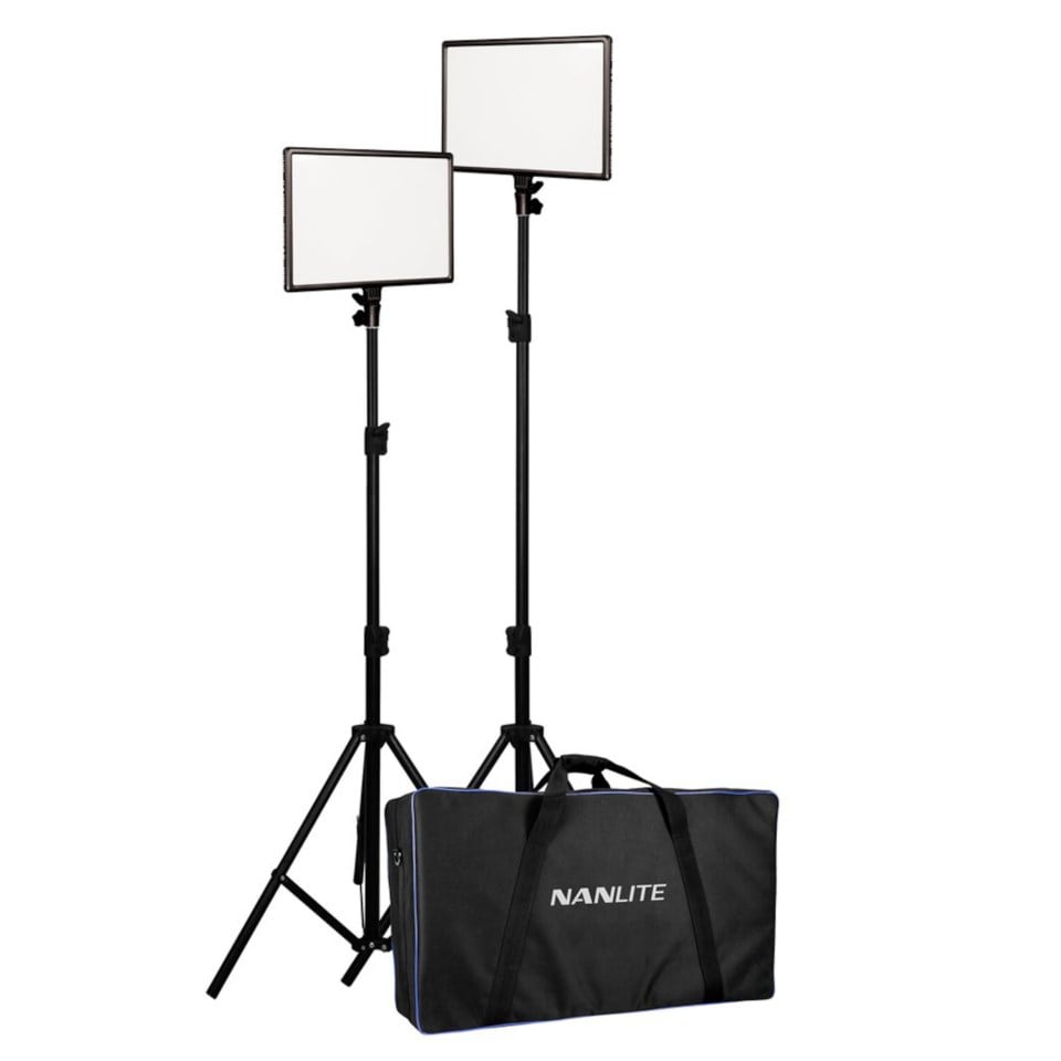 Nanlite LumiPad 25 LED-paneler med stativ 2-pack