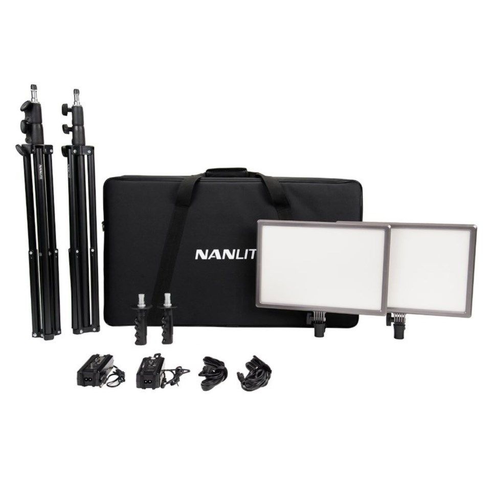 Nanlite LumiPad 25 LED-paneler med stativ 2-pack