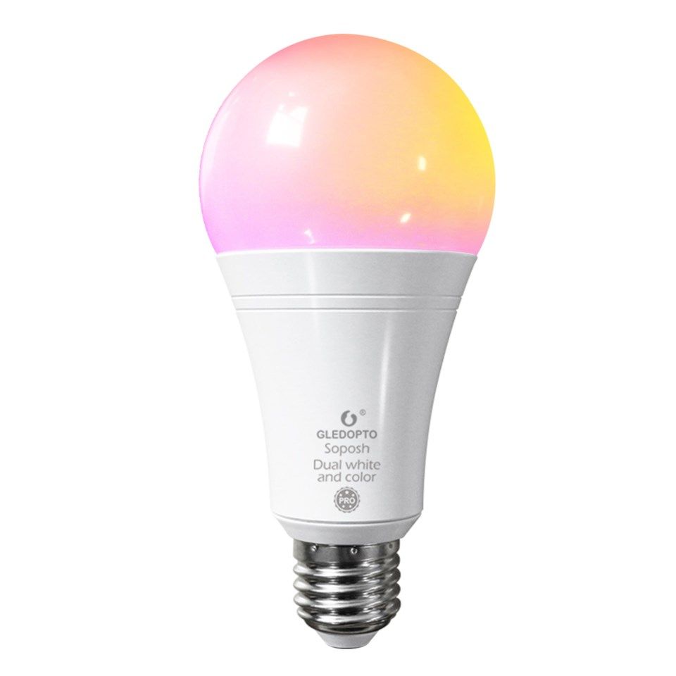 Gledopto Smart E27 LED-pære RGB+CCT 1100 lm