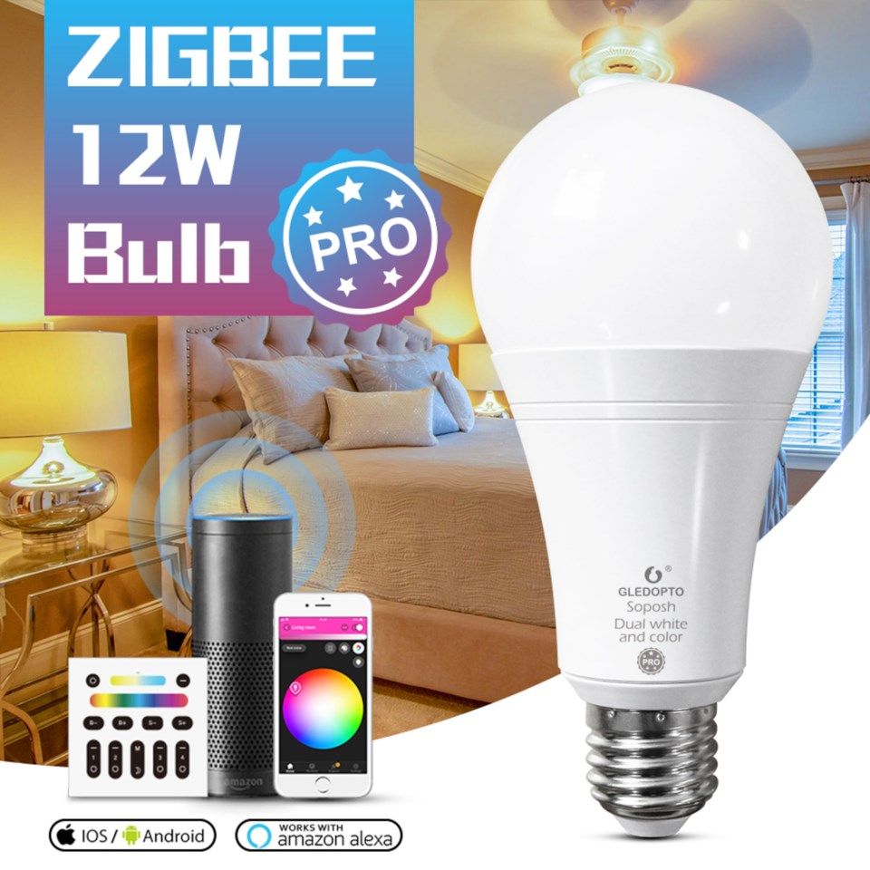 Gledopto Smart E27 LED-lampa RGB+CCT 1100 lm