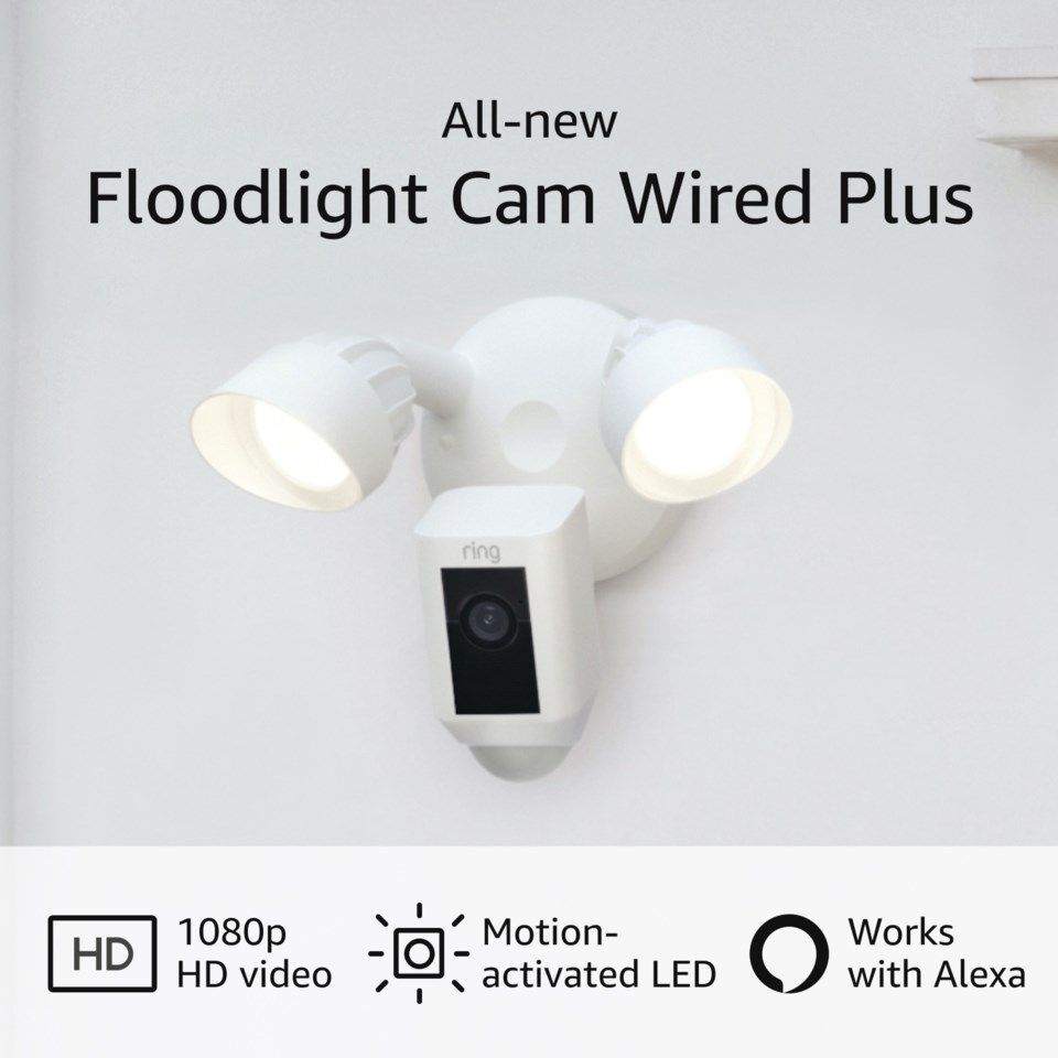 Ring Floodlight Cam Wired Plus Vit