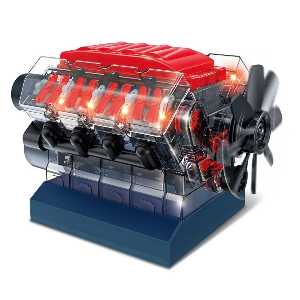 Playknowlogy V8-motor Byggsats