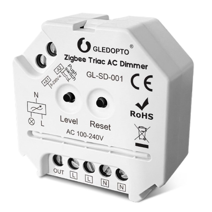 Gledopto Triac Infälld Zigbee-dimmer