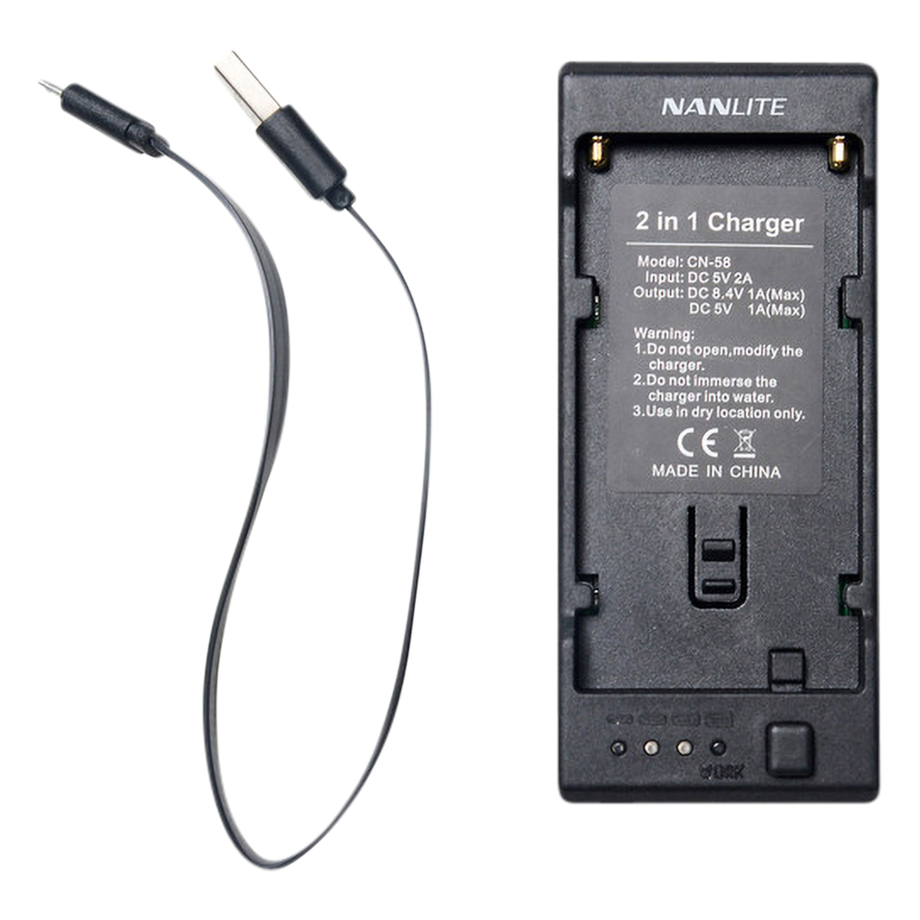 Nanlite CN-58 Batterilader for NP-batterier