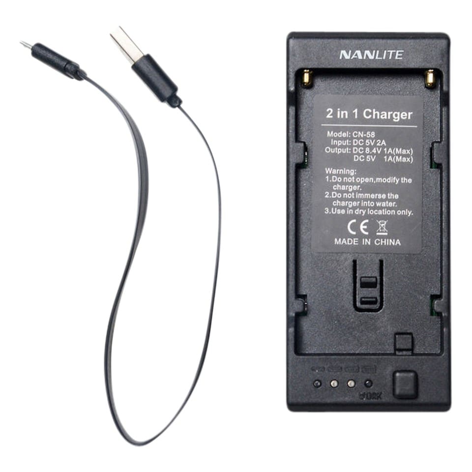 Nanlite CN-58 Batterilader for NP-batterier