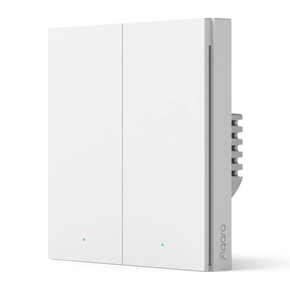 Aqara Smart Wall Switch H1 Dobbel uten nøytralleder