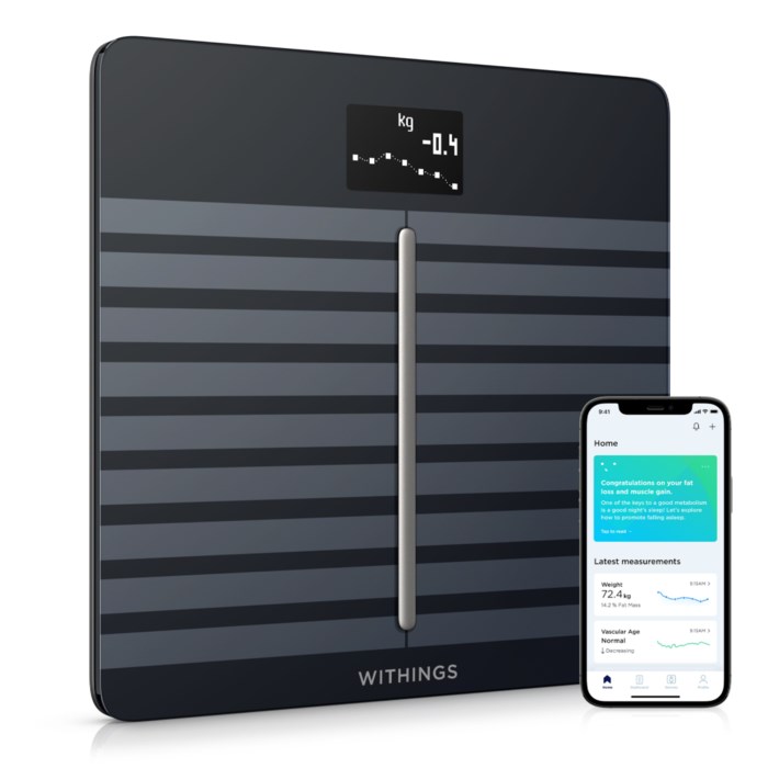 Withings Body Cardio V2 Personvåg med wifi Svart