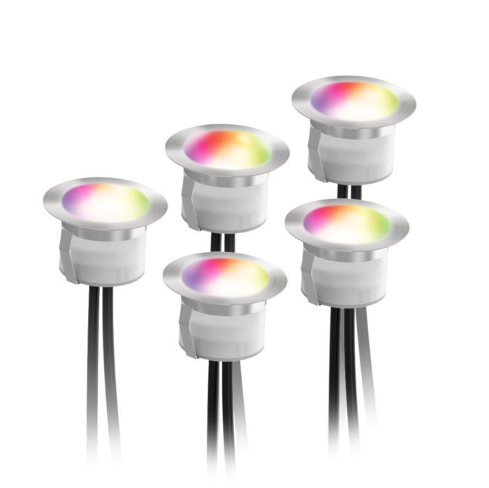 Deltaco Smart Home Decklights RGB 50 lm 5-pack Extralampor