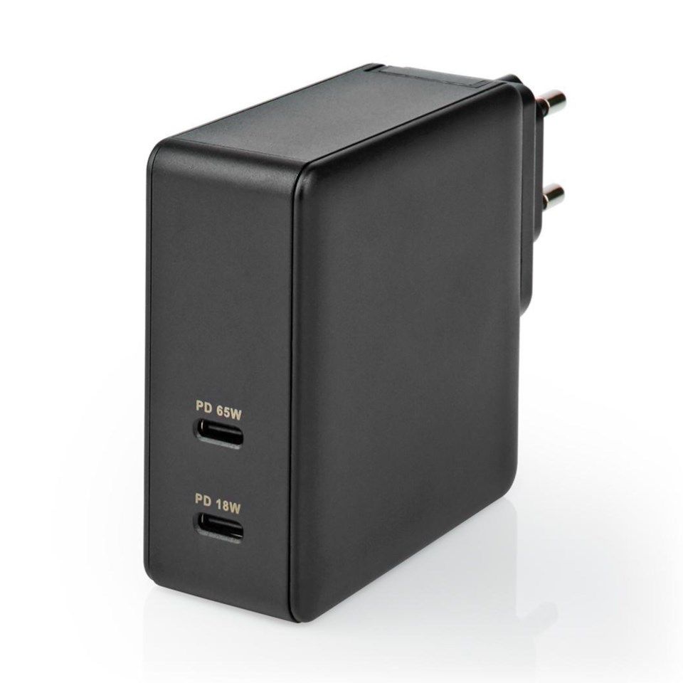 USB-C PD 3.0-Laddare 65 W Svart