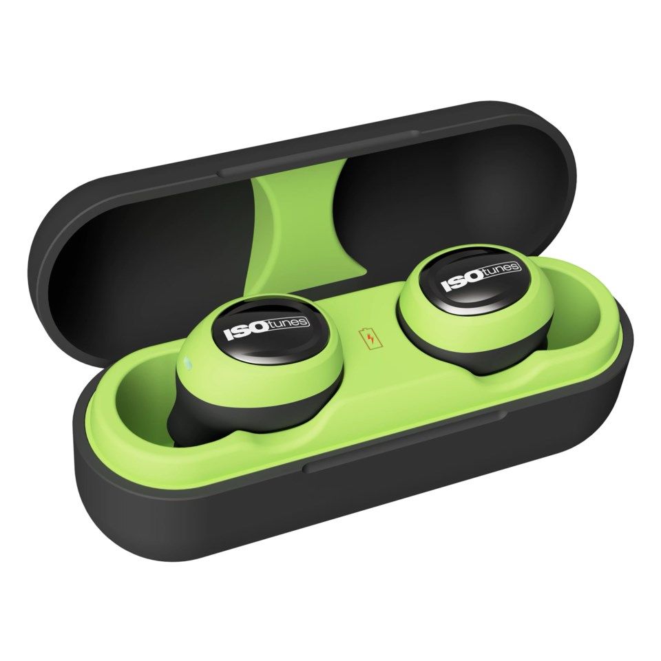 Isotunes Free Hørselvern med Bluetooth Grønn
