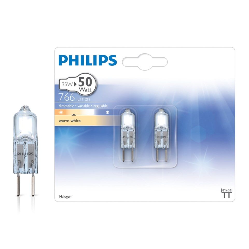 Philips Lyspære til lavalampe GY6,35 36 W 2-pk.