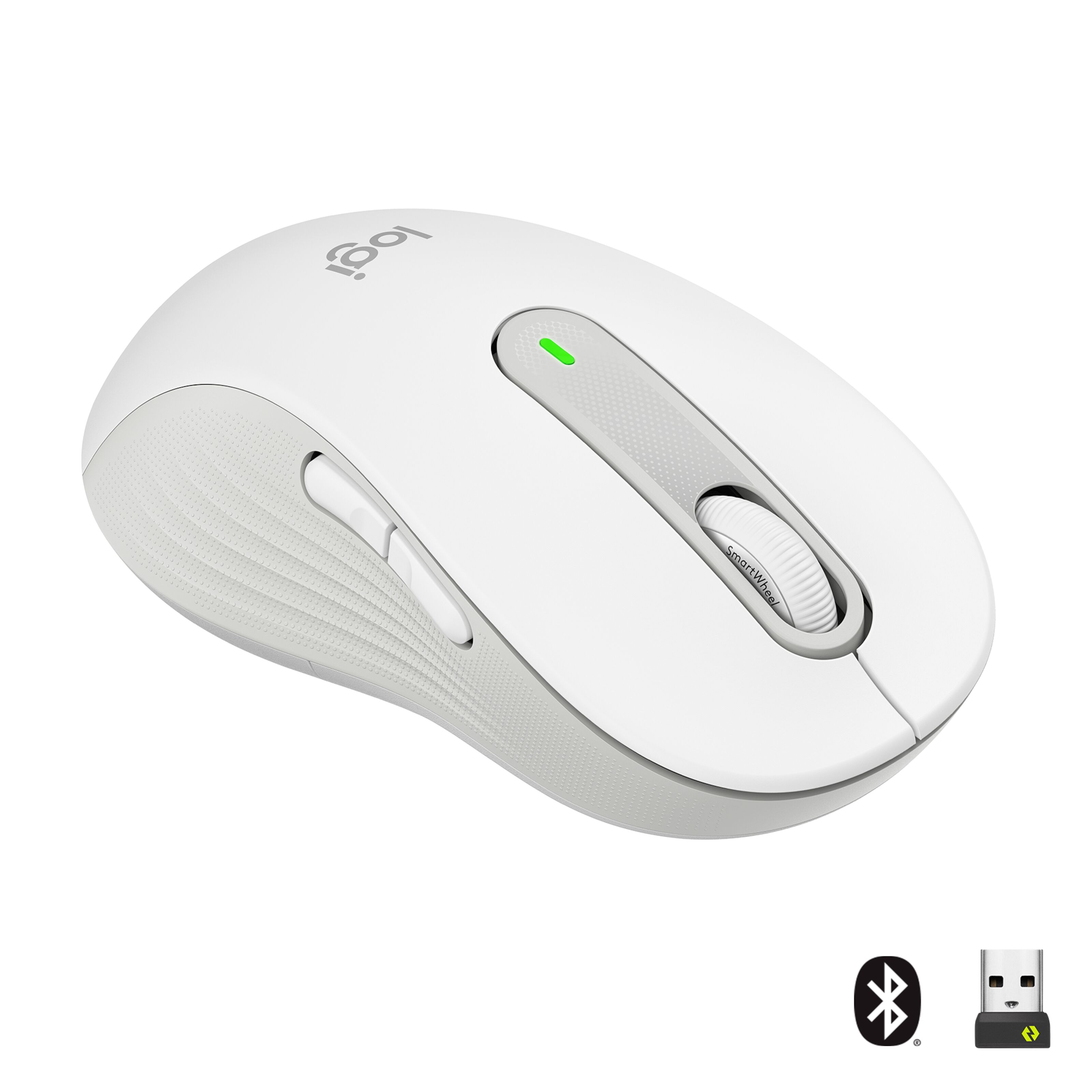 Logitech Signature M650 Large Left Trådlös datormus Off-white