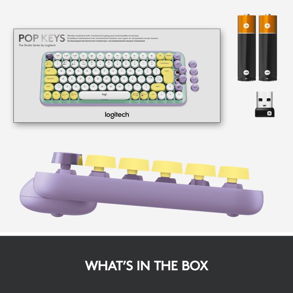 Logitech Pop Keys Trådløst mekanisk tastatur Daydream Mint
