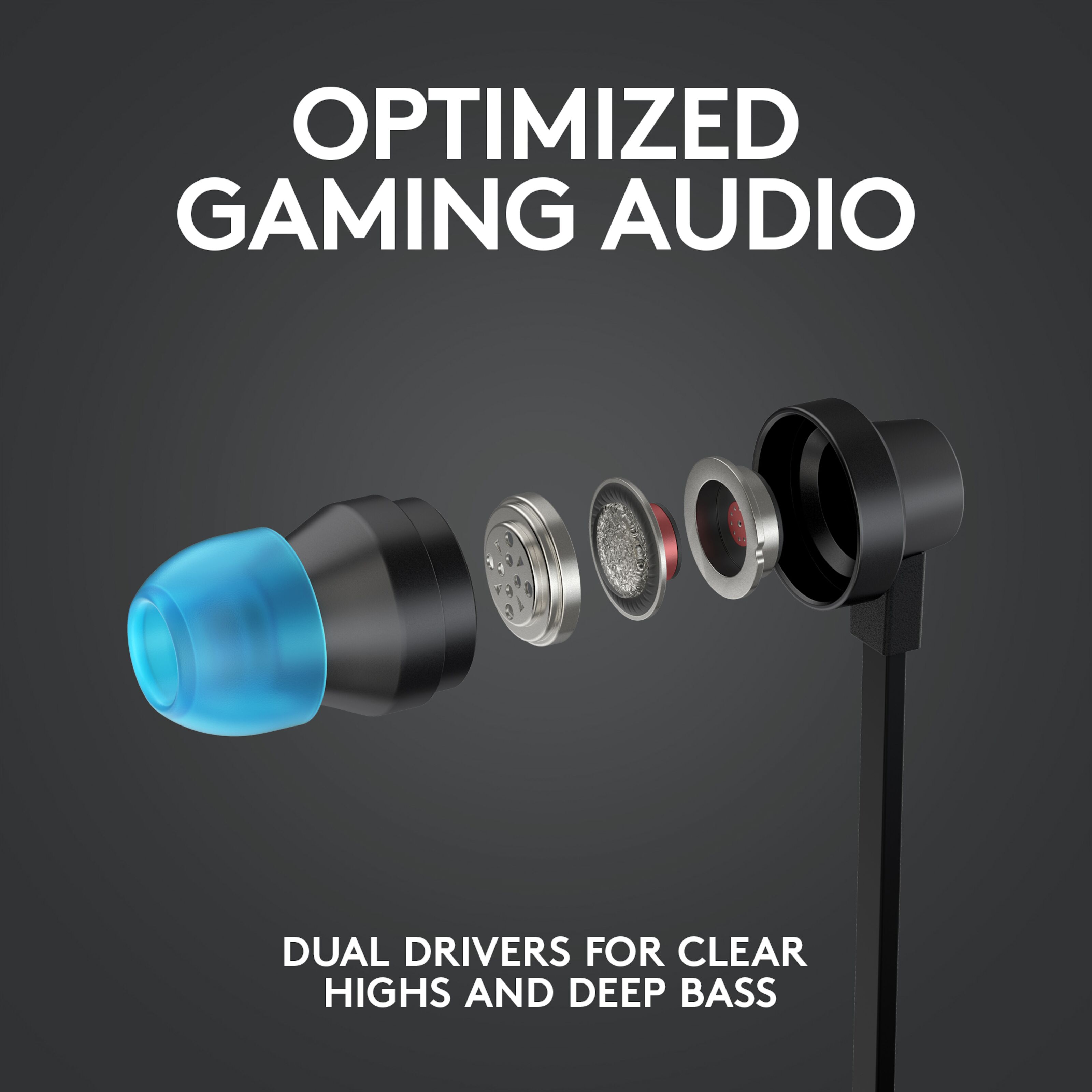 Logitech G 333 In-ear-gaminghodetelefoner - Gaming-headsets | Kjell.com