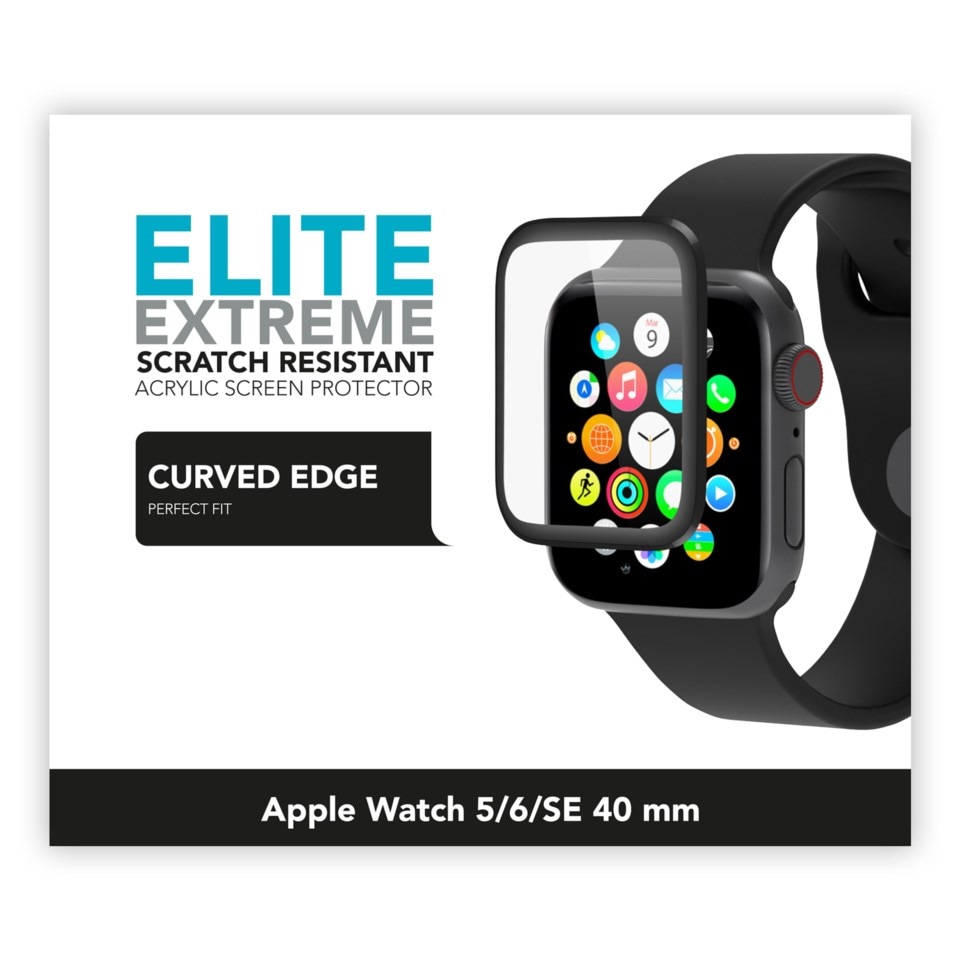 Linocell Elite Extreme Curved Skjermbeskytter for Apple Watch Series 5, 6 og SE 40 mm