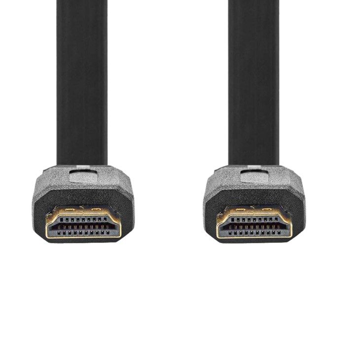 Nedis Platt HDMI-kabel Svart 2 m