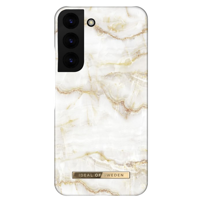 IDEAL OF SWEDEN Golden Pearl Marble Fashion Case för Galaxy S22