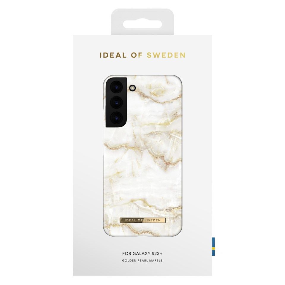IDEAL OF SWEDEN Golden Pearl Marble Fashion Case för Galaxy S22 Plus