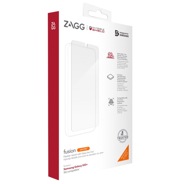 Invisible Shield Glass Fusion+ Skjermbeskytter for Galaxy S22 Plus