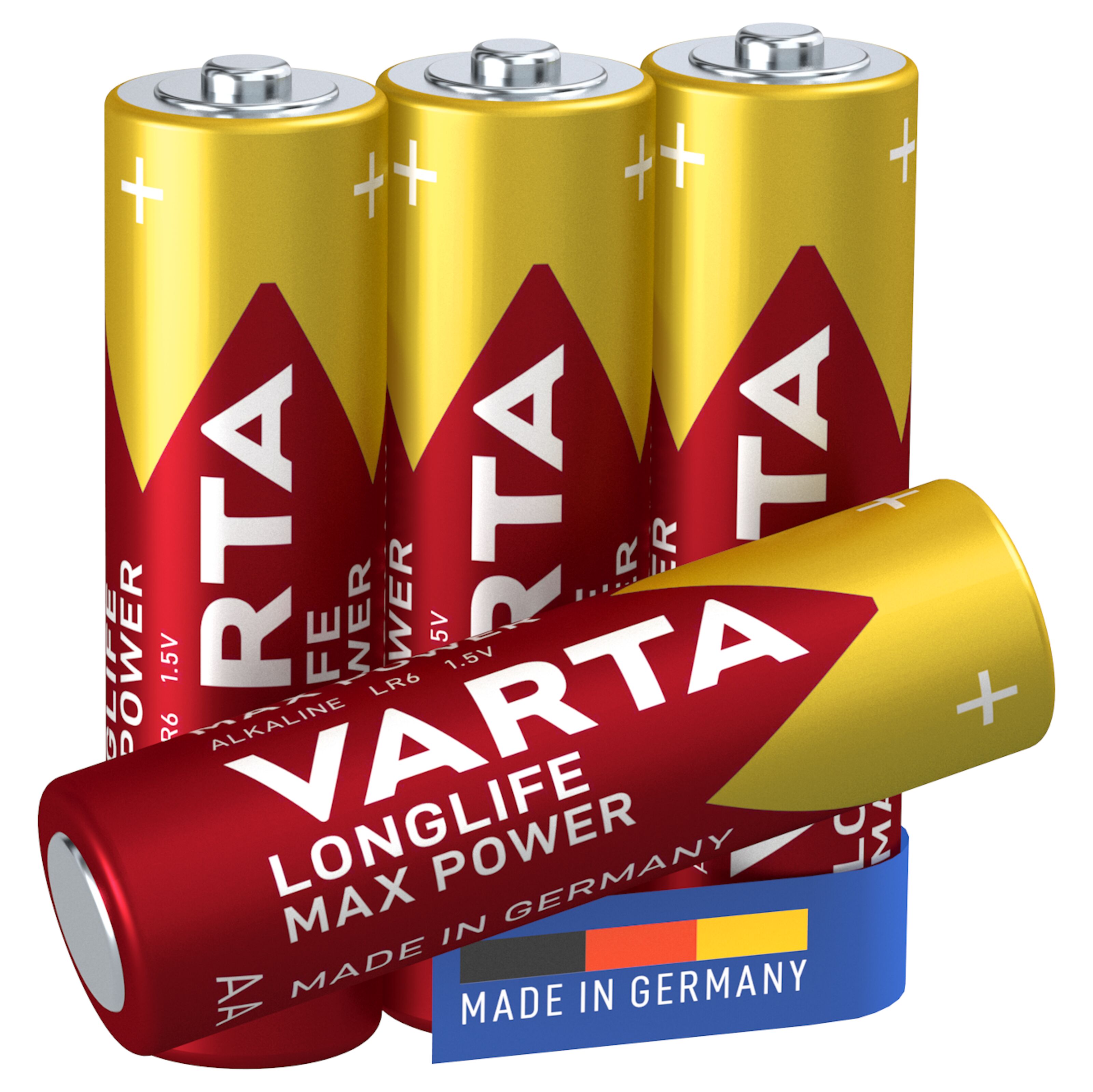 Varta Longlife Max Power AA-batterier 4-pk.
