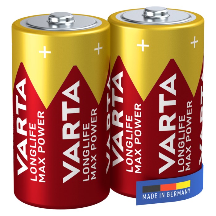 Varta Longlife Max Power C-batterier 2-pack