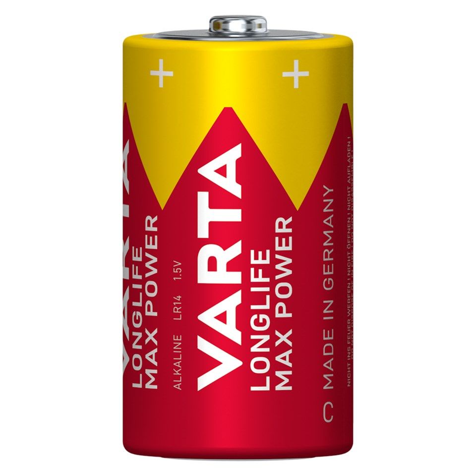 Varta Longlife Max Power C-batterier 2-pack