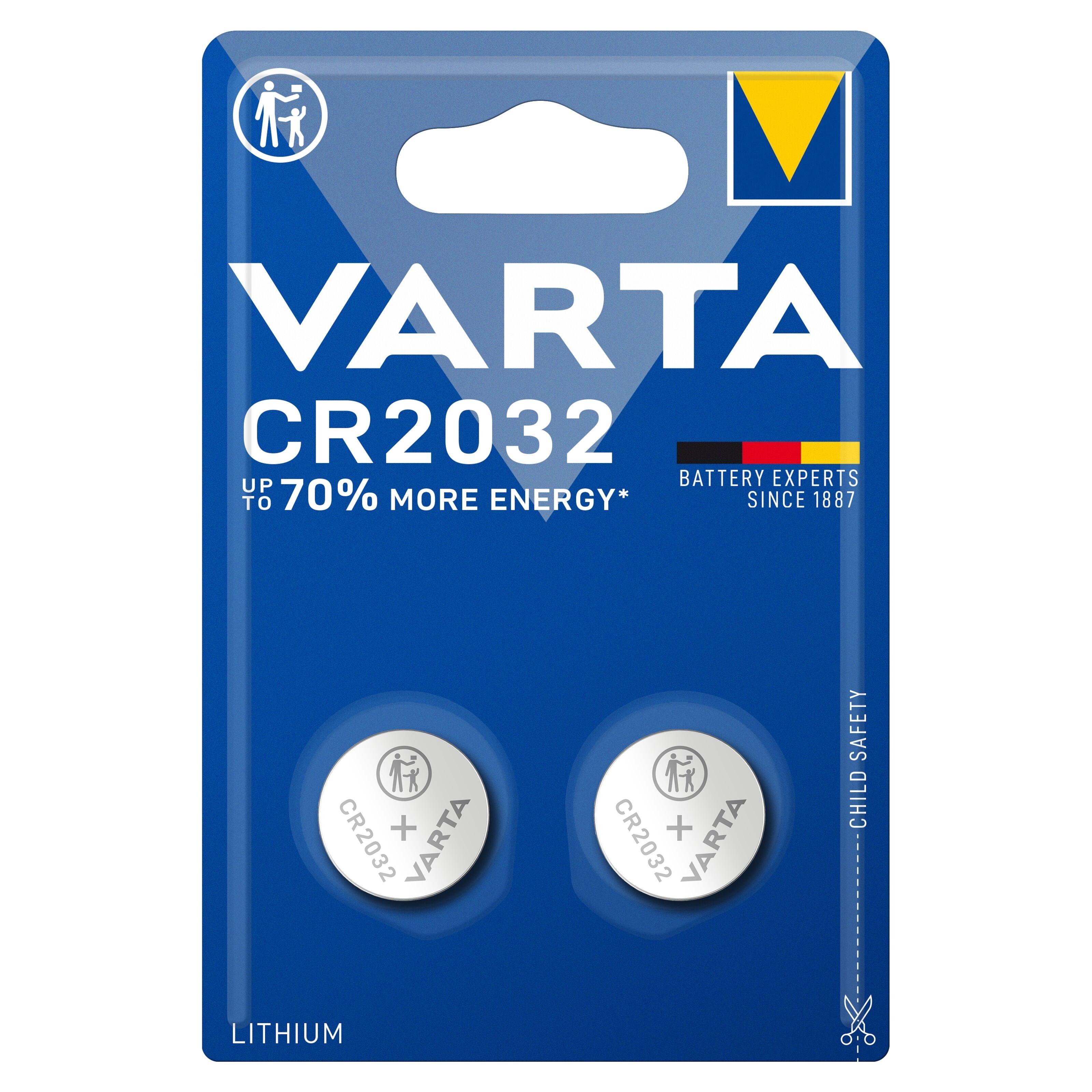2x Pila Boton Duracell  CR2032 Batería Litio 3V 