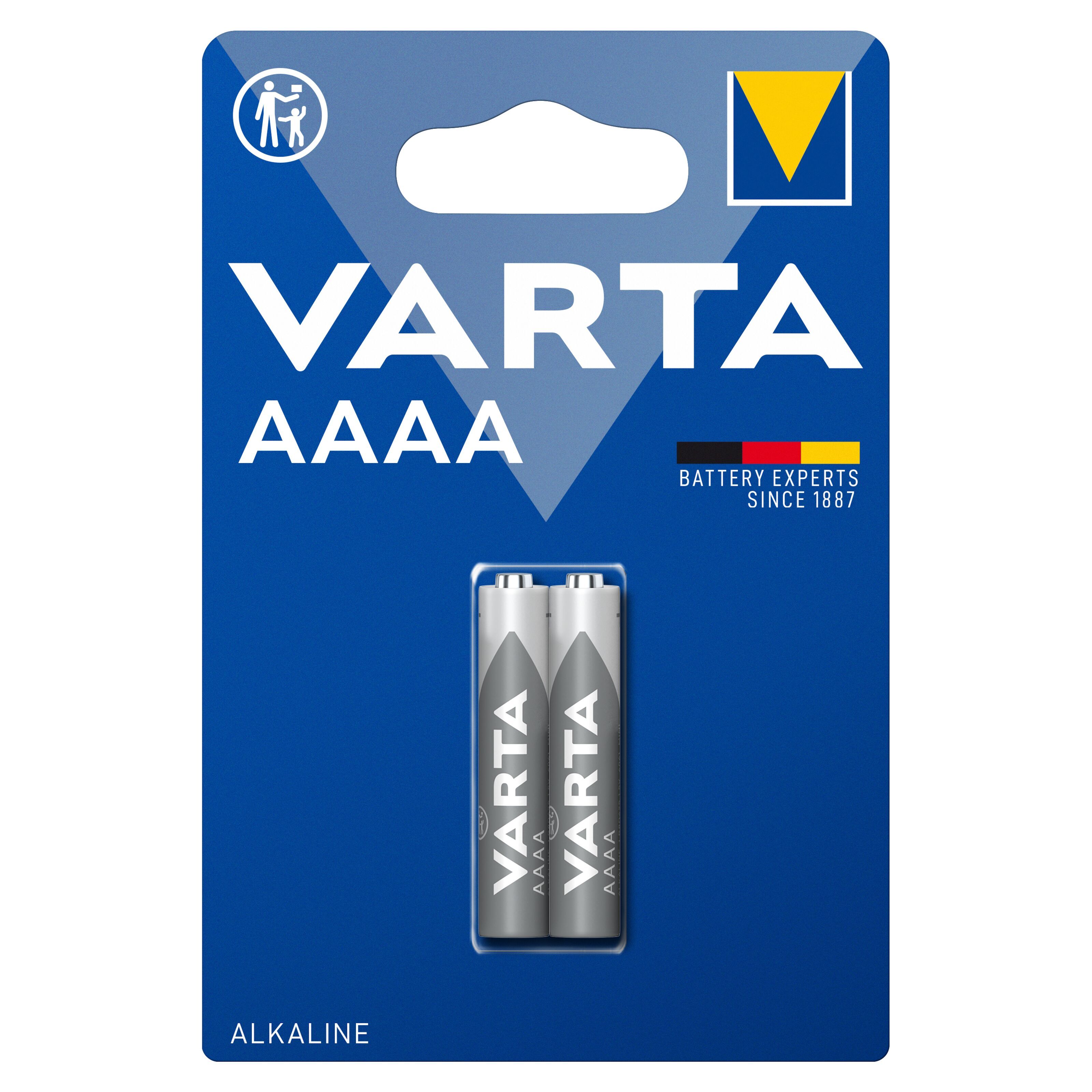 arabisk Plakater Fremme Varta Alkaliskt AAAA-batteri 2-pack - Alkaliska batterier | Kjell.com