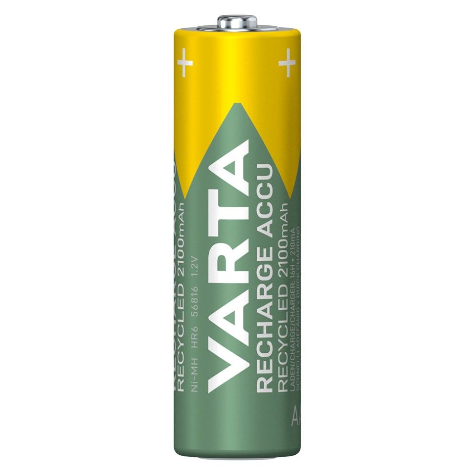 Varta Recharge Recycled AA-batterier 2100 mAh 6-pk.
