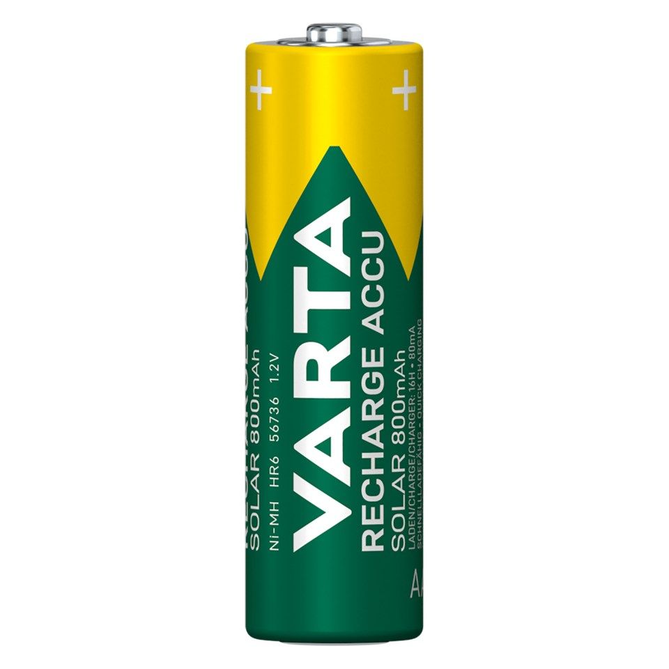 Varta Solar laddningsbara AA-batterier 800 mAh 2-pack