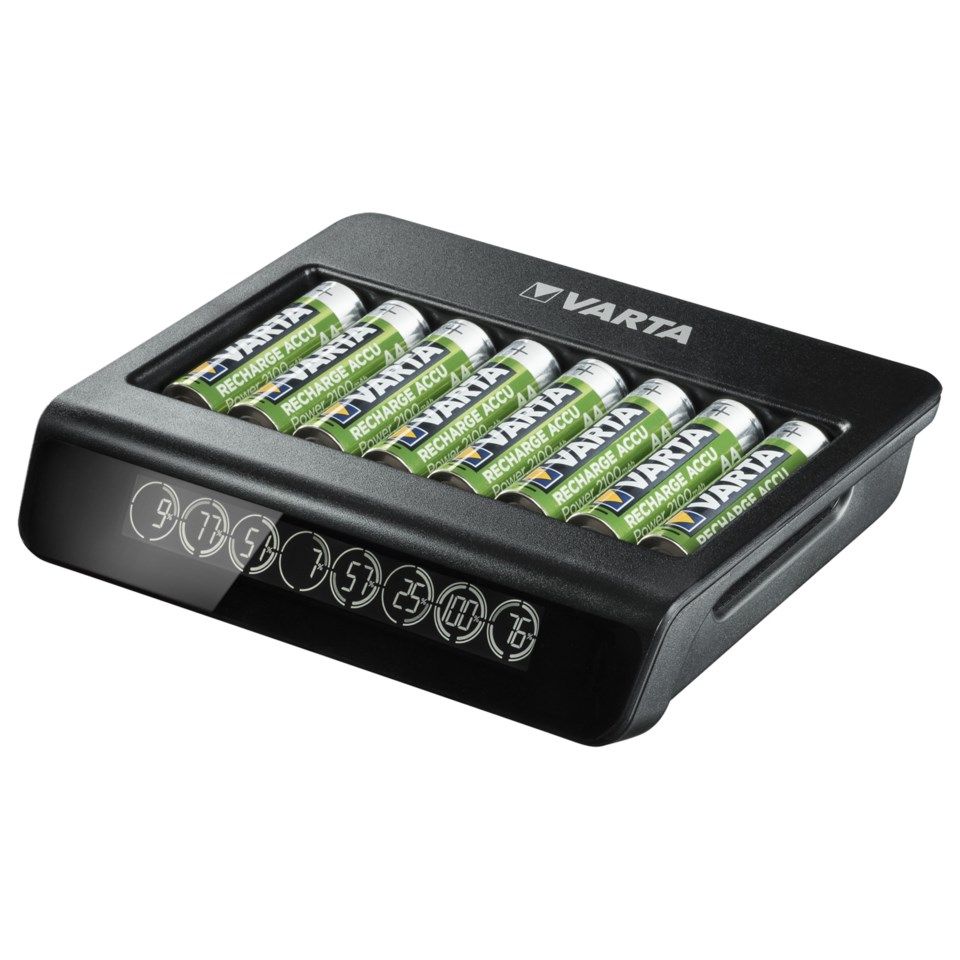 Varta Rask batterilader med overvåking
