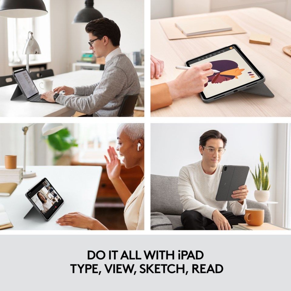Logitech Combo Touch Tangentbord för iPad Air 2020/2022