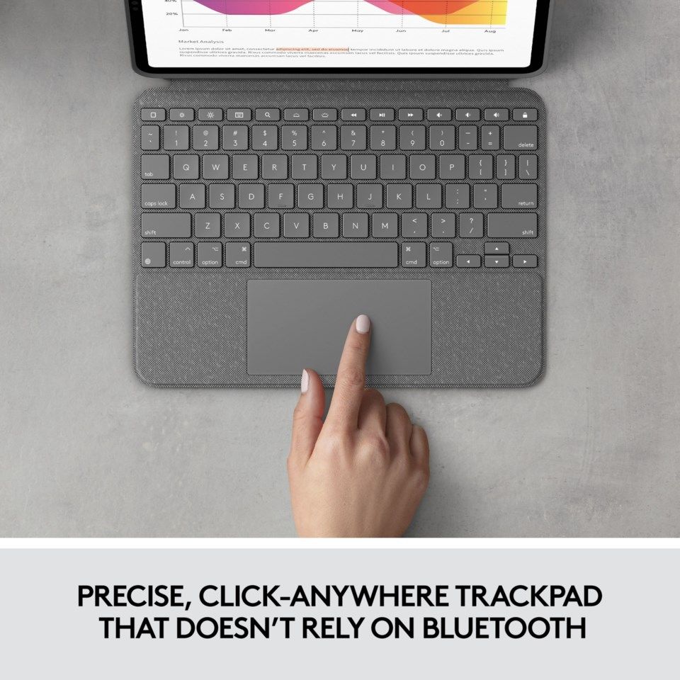 Logitech Combo Touch Tastatur for iPad Air 2020
