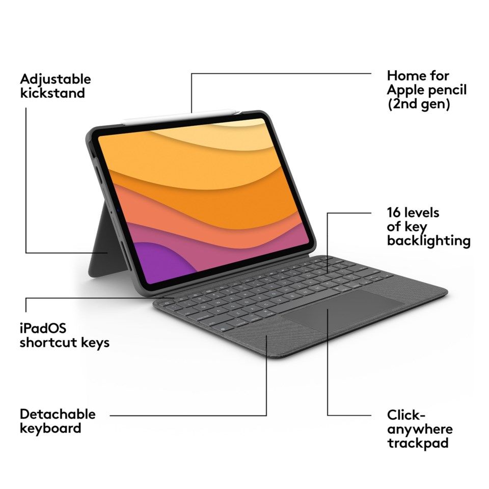 Logitech Combo Touch Tastatur for iPad Air 2020