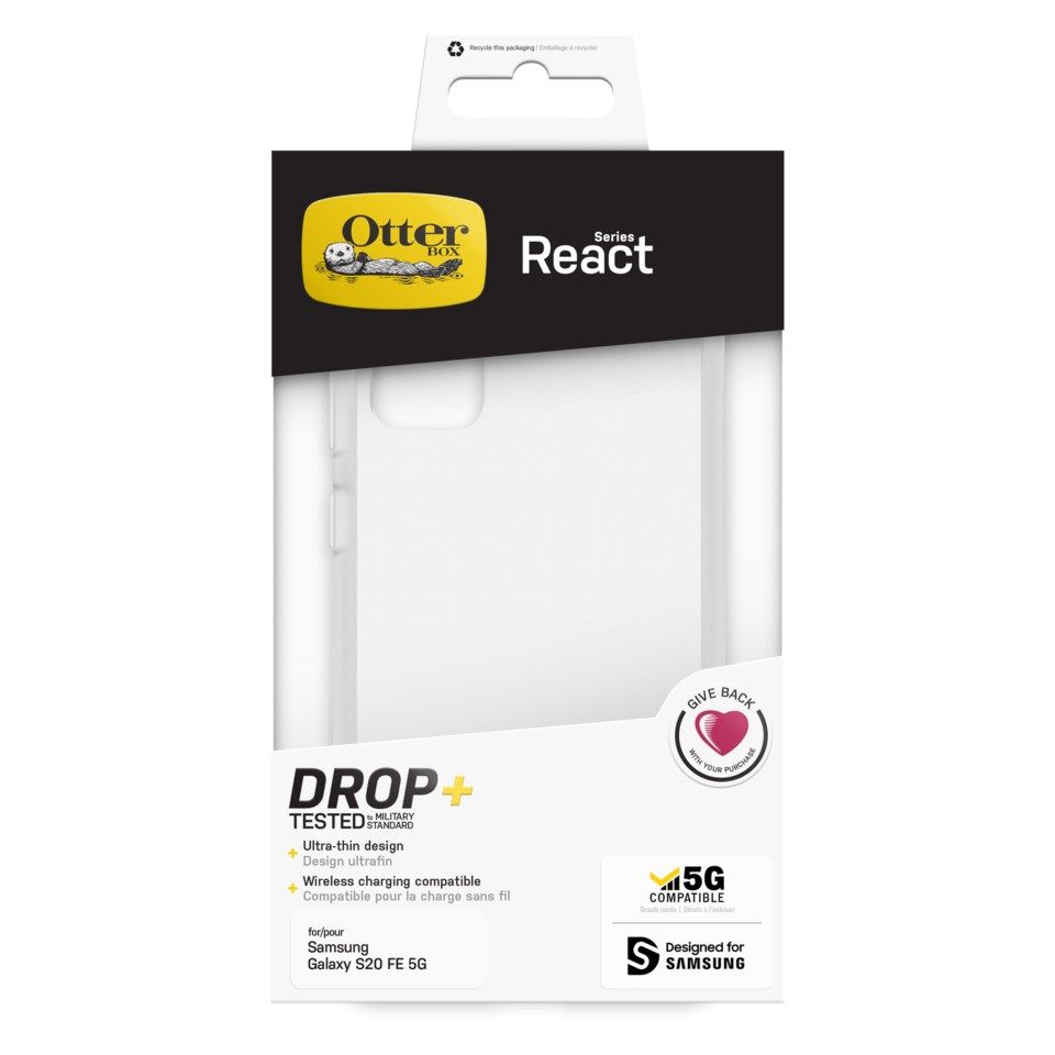 Otterbox React Etui for Galaxy S20 FE - Transparent