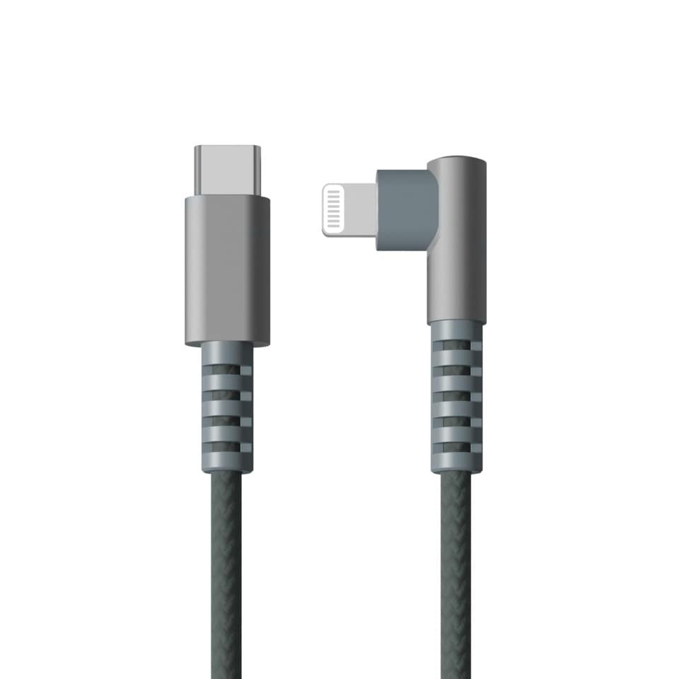 USB-C till Lightning 1,2 m Gröngrå