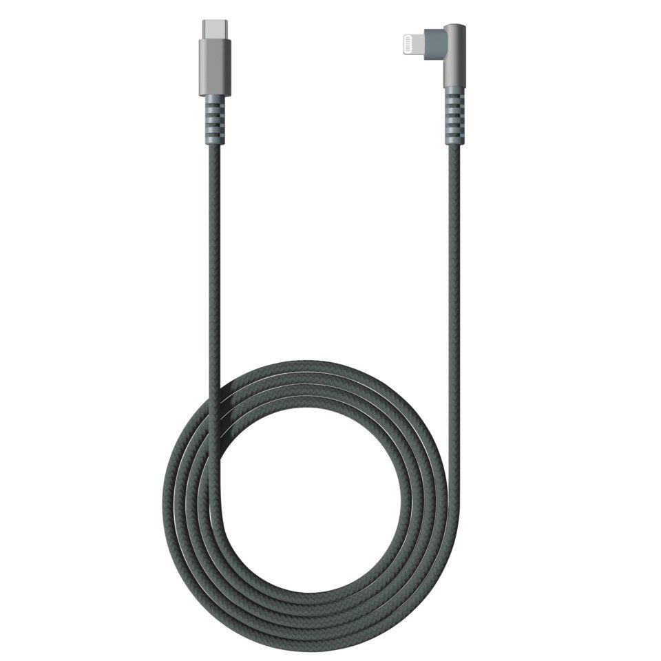 Nomadelic USB-C till Lightning 1,2 m Gröngrå