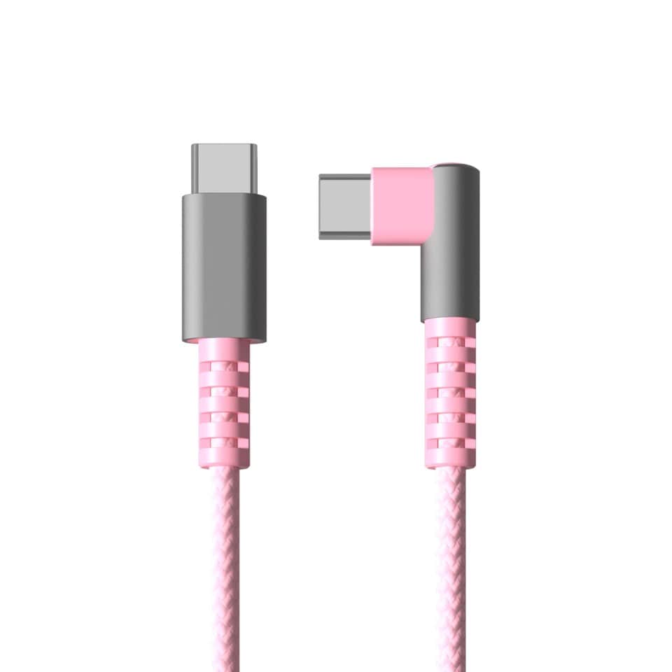 USB-C till USB-C 1,2 m Rosa