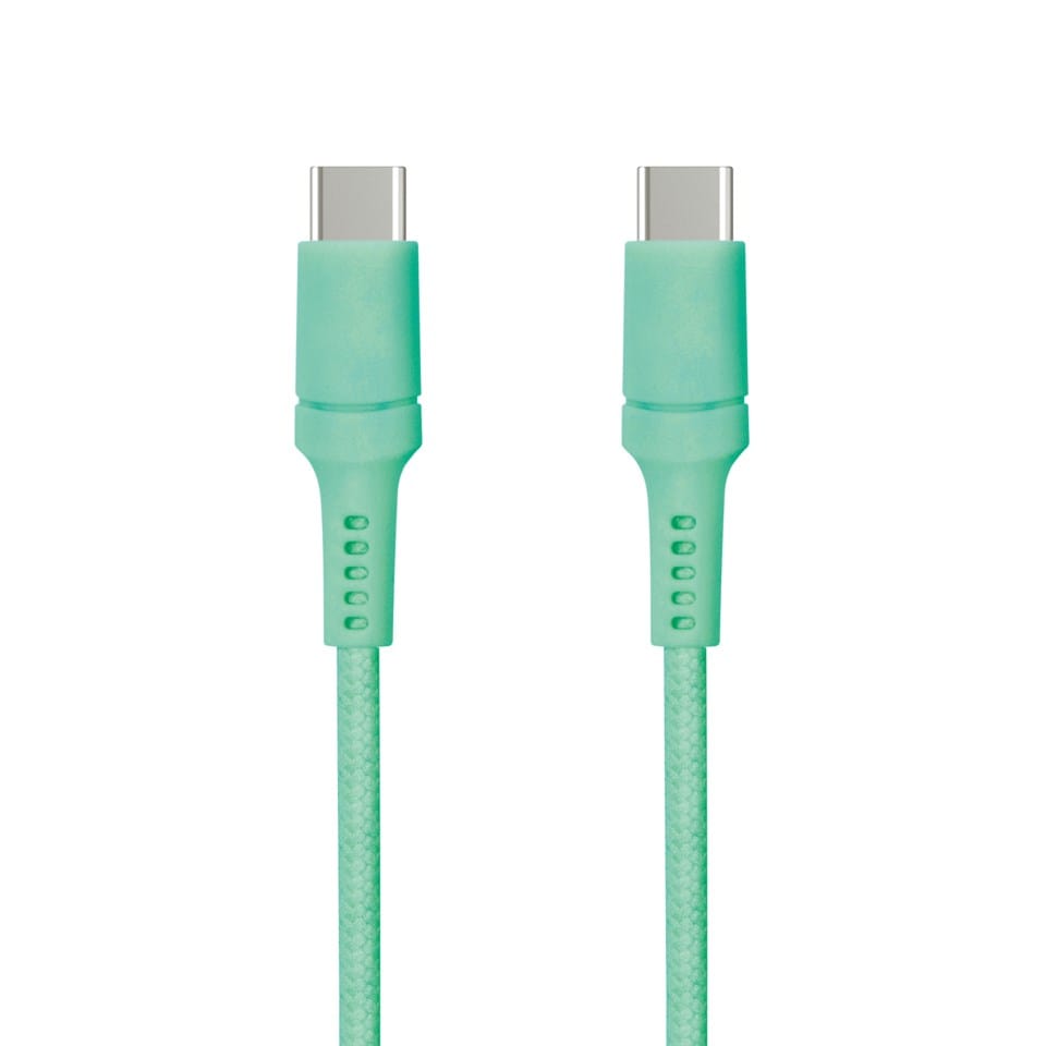 USB-C till USB-C 0,5 m Teal