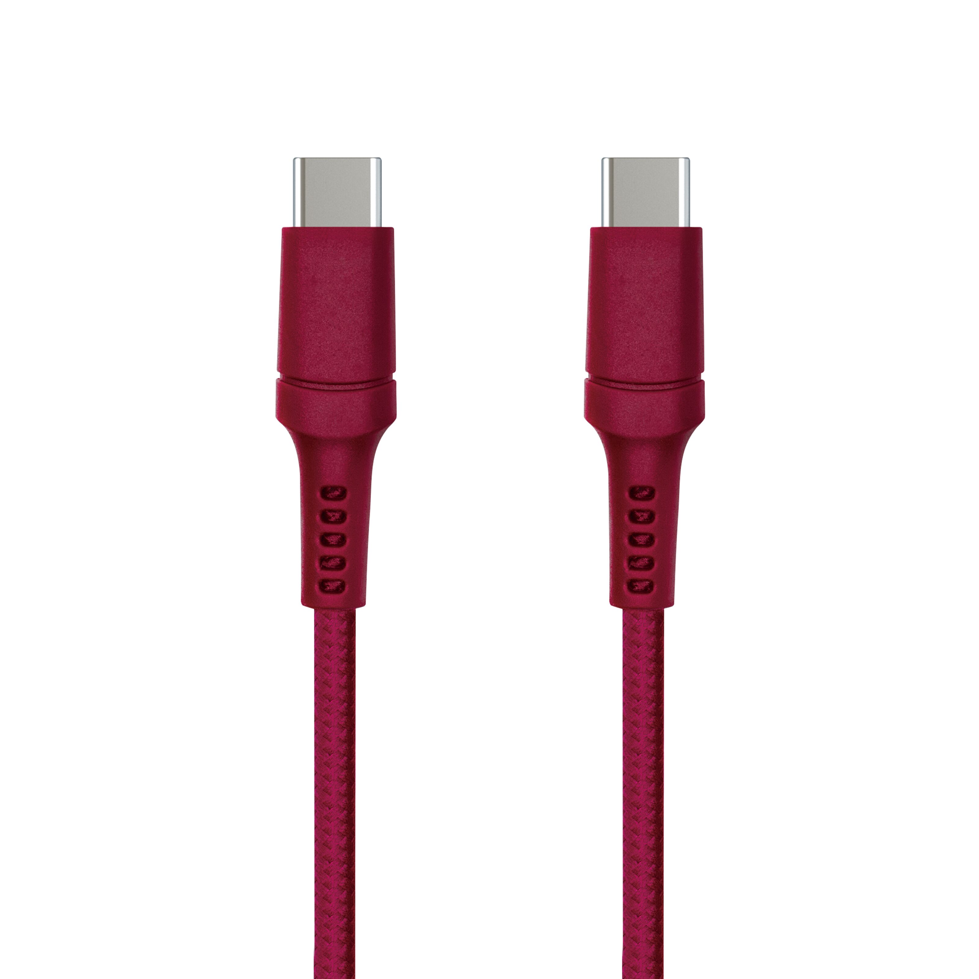 USB-C til USB-C 0,5 m Rød