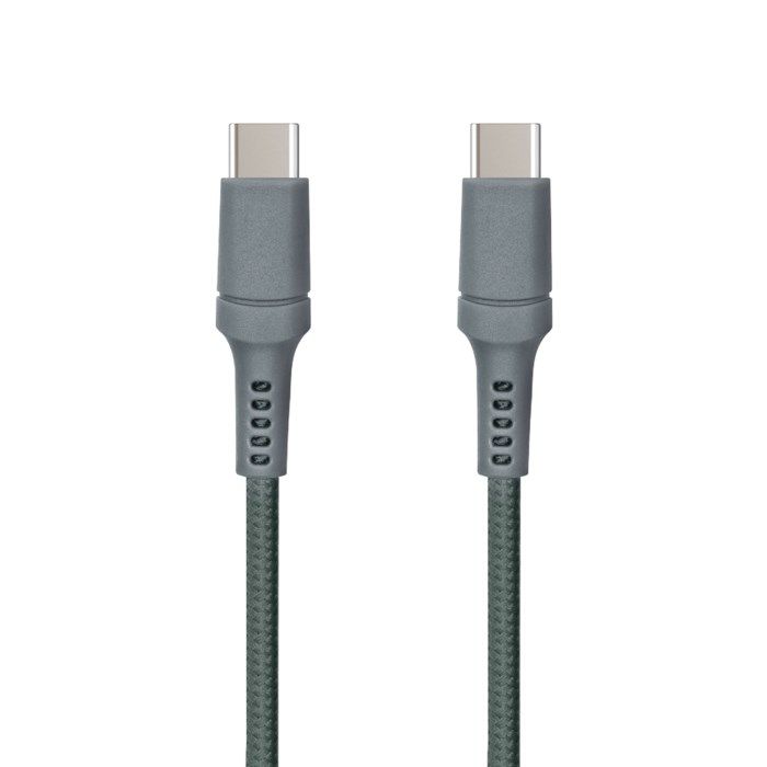 Nomadelic USB-C till USB-C 1,5 m Grågrön