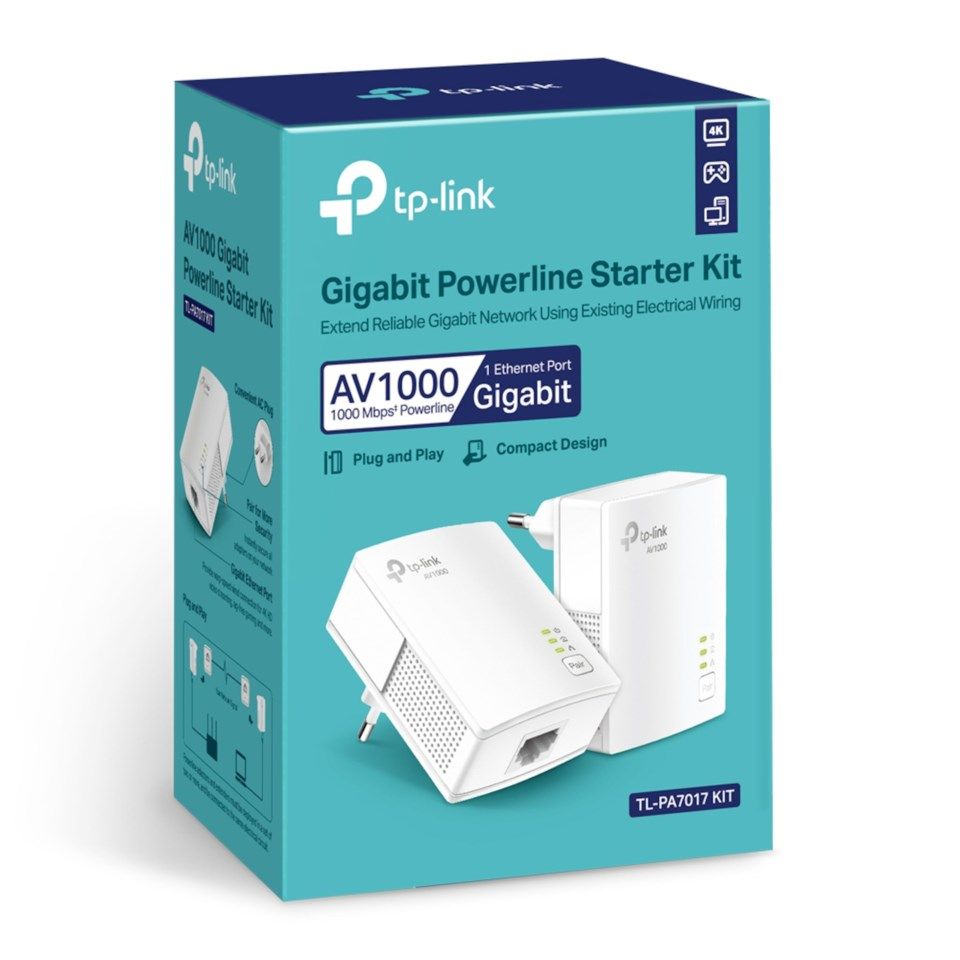 TP-link TL-PA7017 KIT Homeplug 1 Gb/s 2-pack